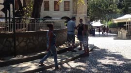 Romanian beggars at Kos, Greece