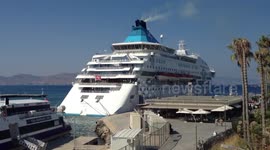 Maltese cruise ship at Kos