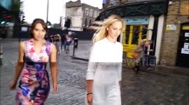 Josie Gibson and Hayley Sparkes in Camden