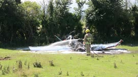 ONE MALE SERIOUSLY INJURED IN LIGHT AIRCRAFT CRASH ON ISLE OF WIGHT, UK