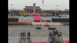 China rehearses military parades