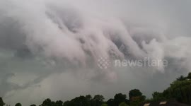 Storm front over Country and Western Fair, Stourport 22nd August 2015