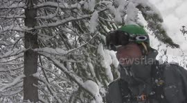 Anton Barron Millers Powder Snowboarding Party in Colorado USA
