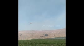 Lime belt fire in Conconully Washington