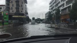 London's streets flooded