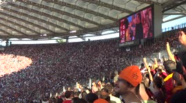 Curva Sud against riot police presence in the stand