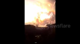 Huge blast at chemical factory