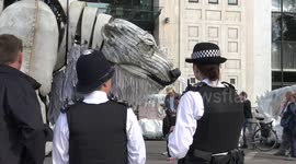 Giant polar bear in Central London