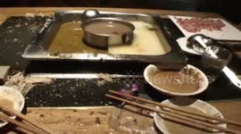 Tiny blasting of hotpot injures a couple
