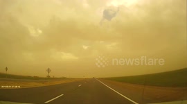 Driving thru an intense Phoenix Dust Storm 9/3/15