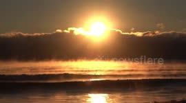 A Cold Front Brings Rare Sea Smoke and Surfers to South Florida Waters