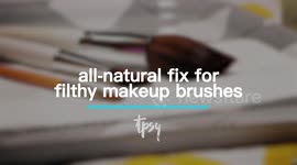 Try this all-natural fix to cleaning filthy makeup brushes