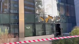 Damage seen from violent COVID protests in Brussels