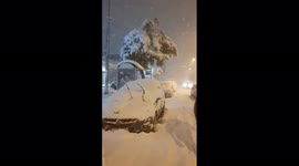 Snow and freezing temperatures hit parts of Greece