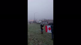 Canada: Convoy Of Trucks Join Protest Against COVID Vaccine Mandates