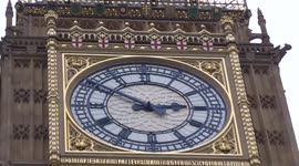 Restored Big Ben boasts newly gilt faces as scaffoldings are coming down