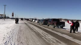 Guinness World Record Breaking Convoy Rolls Across Canada On Way To Ottawa In Effort To Fight For Rights And Freedoms Of Canadian Citizens