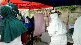 One Elementary School Class 05 Duri Pulo in Mass Swab In Central Jakarta.