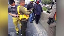 Hero passer-by jumps into canal to save drowning stray dog