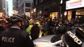 People protest Kyle Rittenhouse verdict in Chicago, Illinois