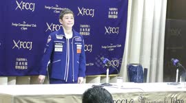 Yusaku Maezawa holds a press conference at FCCJ in Tokyo, Japan