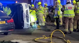 Reported car accident in Newham draws fire services to cut free passengers