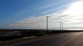 Morning Drive Along The Laguna Madre in Corpus Christi, Texas, USA