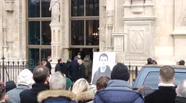 Mourners gather in Paris for funeral of actor Gaspard Ulliel who died in skiing accident aged 37