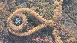 Drone Footage Of Meiling Palace In Nanjing, Jiangsu, China