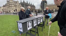 Vigil for Bloody Sunday victims erected outside Parliament