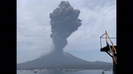 Japan's Sakurajima volcano erupts, unleashing kilometres-high plume of ash