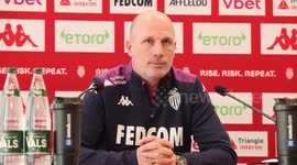 AS Monaco Press Conference with Coach Philippe Clement In La Turbie, France