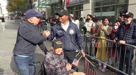 Veterans Day Parade in New York, US