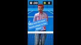 Vicar plays virtual tennis  on tiktok