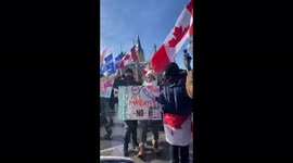Canadian truckers protest against COVID vaccination mandates