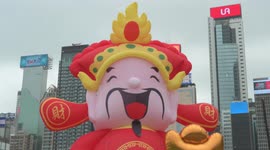 Hong Kong gears up for Chinese New Year with beautiful decorations