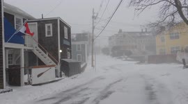 Storm Conditions in Massachusetts as Blizzard Blankets Area with Snow