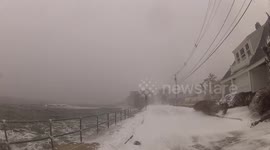 Winter Storm Kenan: Wild seas batter Massachusetts coast