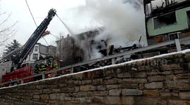 Dramatic footage multiple home fire, Shamokin, Pennsylvania #5