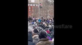 US: Snowball Fight Breaks Out At Washington Square Park In NYC 2