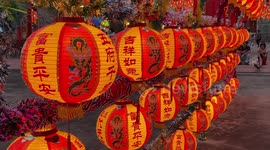 Colourful paper lantern festival marks Chinese New Year in Thailand