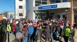 Sergo staff fight for fair pay and hold protest march at Royal London Hospital