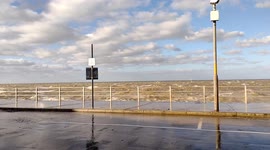 Storm Corrie, Margate, Drenched, Stormy, wavesFunny