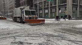 Winter storm Kenan hits Stuyvesant, New York City, US
