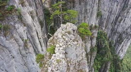 Aerial Video Of An Incense Stick In Enshi Grand Canyon, China