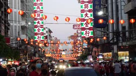 Bangkok's famous Chinatown comes alive for Chinese New Year