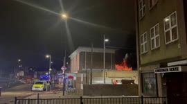 Acton Town fire next to London Underground station