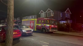 Acton fire next to London Underground station