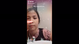 My signature using a fun filter on TikTok you can try too. Do I write like a doctor?