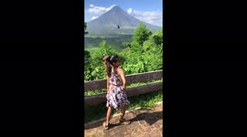 Slow motion turn around with hair after effect in Legazpi Philippines Again